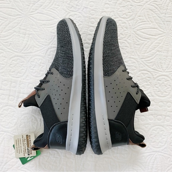 Skechers‎ Men's Delson Camben Sneakers, Black / Grey - Picture 6 of 9